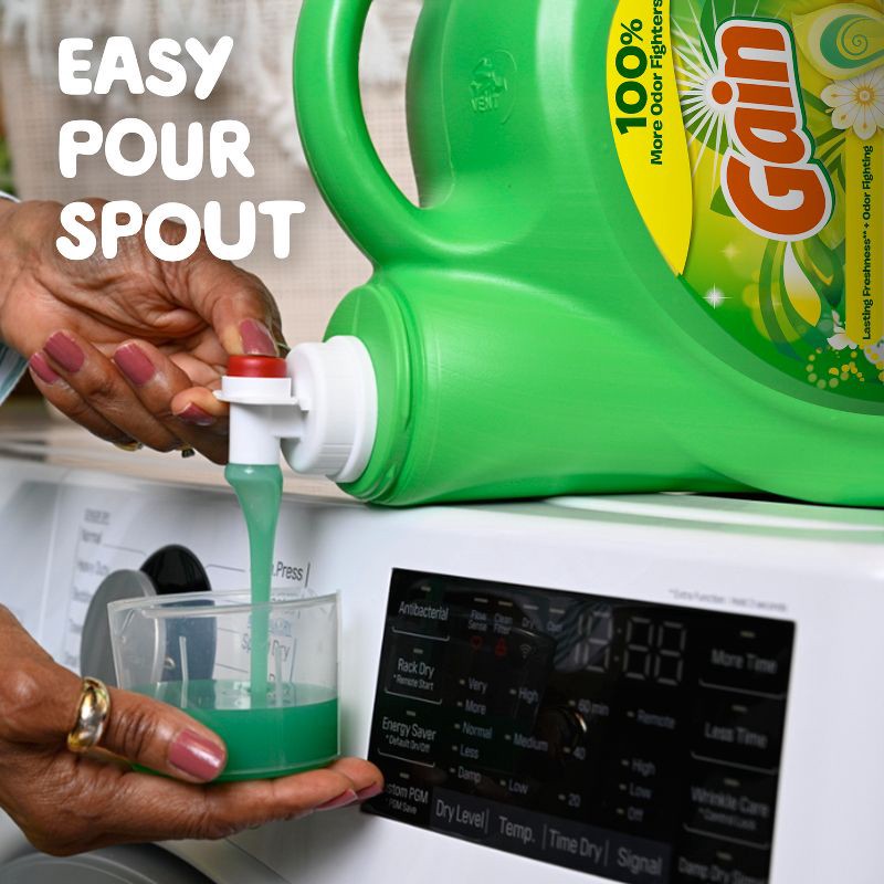 slide 10 of 13, Gain Original HE Concentrated Liquid Laundry Detergent 100 Loads - 144 fl oz, 144 fl oz