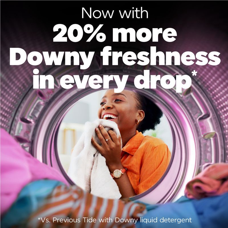 slide 8 of 13, Tide Liquid HE Laundry Detergent - Downy April Fresh - 132oz, 132 oz