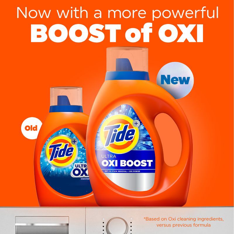 slide 2 of 12, Tide Ultra Oxi Boost HE Deep Cleaning Concentrated Liquid Laundry Detergent 52 Loads - 73 fl oz, 73 fl oz