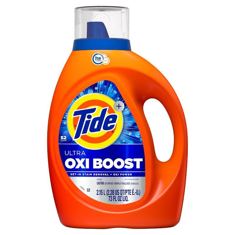 slide 11 of 12, Tide Ultra Oxi Boost HE Deep Cleaning Concentrated Liquid Laundry Detergent 52 Loads - 73 fl oz, 73 fl oz