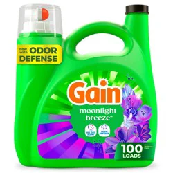 Gain Moonlight Breeze HE Deep Cleaning Concentrated Liquid Laundry Detergent 100 Loads - 132 fl oz