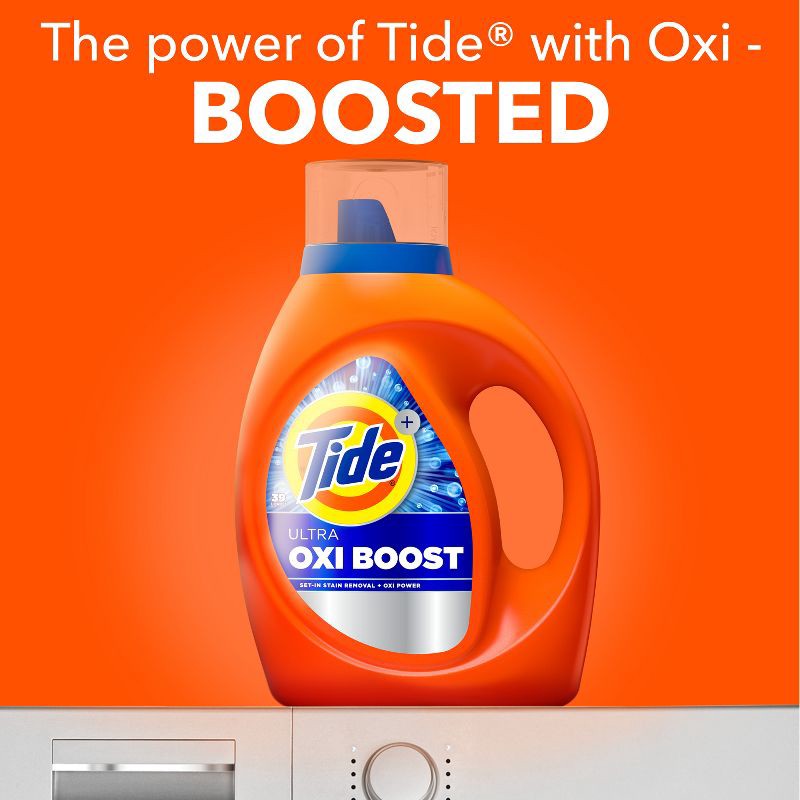 slide 3 of 12, Tide Ultra Oxi Boost HE Deep Cleaning Concentrated Liquid Laundry Detergent 65 Loads - 92 fl oz, 92 fl oz