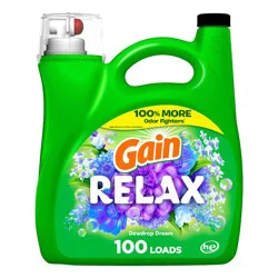 Gain Relax Dewdrop Dream HE Concentrated Liquid Laundry Detergent 100 Loads - 144 fl oz