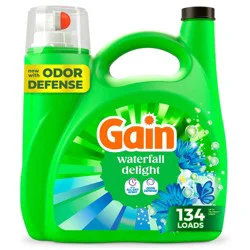 Gain + Ultra Oxi Waterfall Delight HE Deep Cleaning Concentrated Liquid Laundry Detergent 134 Loads - 177 fl oz