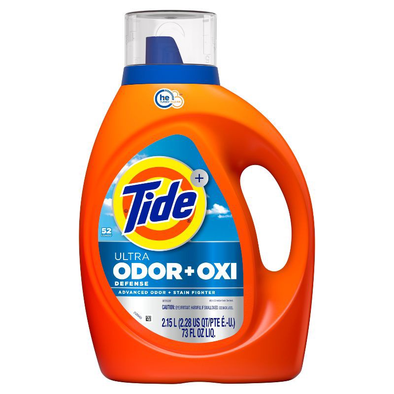 slide 12 of 13, Tide Ultra Odor Defense + Oxi HE Deep Cleaning Concentrated Liquid Laundry Detergent 52 Loads - 73 fl oz, 73 fl oz