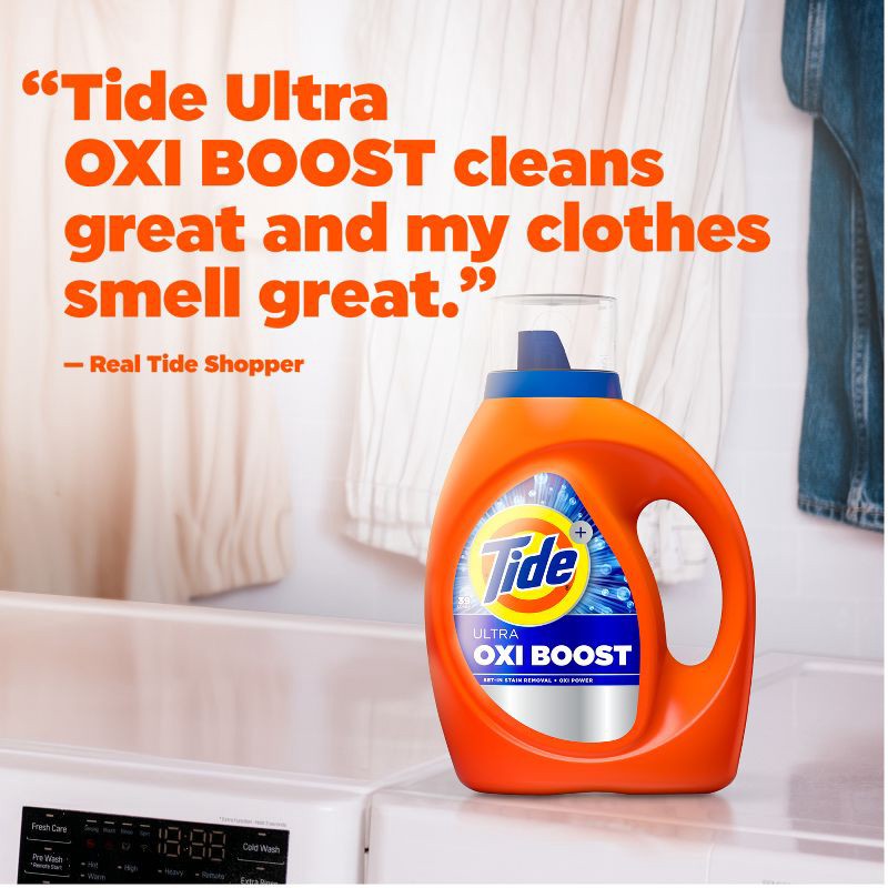 slide 3 of 12, Tide Liquid Oxi Boost HE Laundry Detergent - 132oz, 132 oz