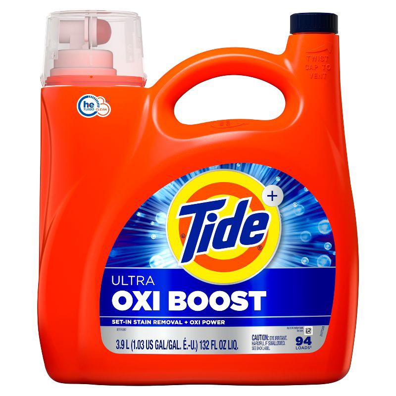 slide 11 of 12, Tide Liquid Oxi Boost HE Laundry Detergent - 132oz, 132 oz
