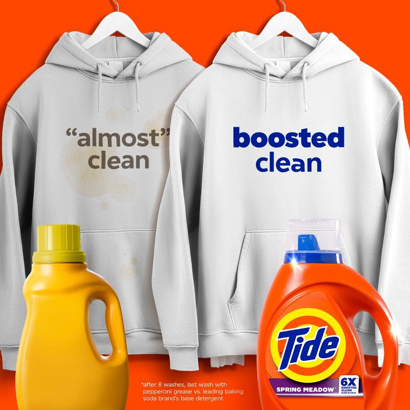 slide 2 of 15, Tide Spring Meadow HE Deep Cleaning Concentrated Liquid Laundry Detergent 64 Loads - 80 fl oz, 80 fl oz