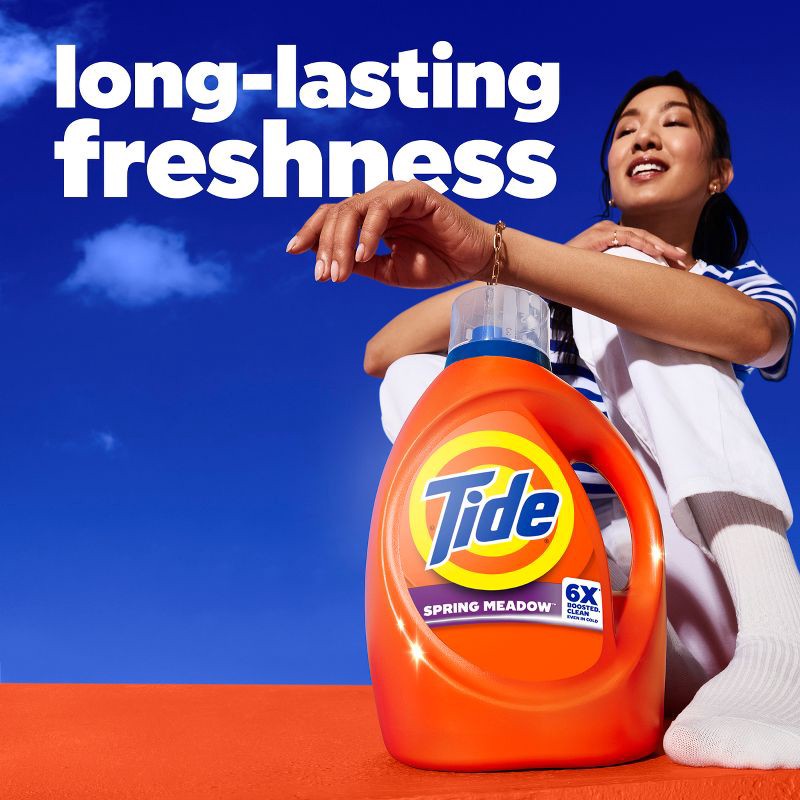 slide 13 of 15, Tide Spring Meadow HE Deep Cleaning Concentrated Liquid Laundry Detergent 64 Loads - 80 fl oz, 80 fl oz