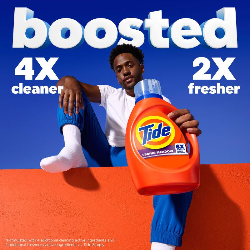 slide 7 of 15, Tide Spring Meadow HE Deep Cleaning Concentrated Liquid Laundry Detergent 64 Loads - 80 fl oz, 80 fl oz