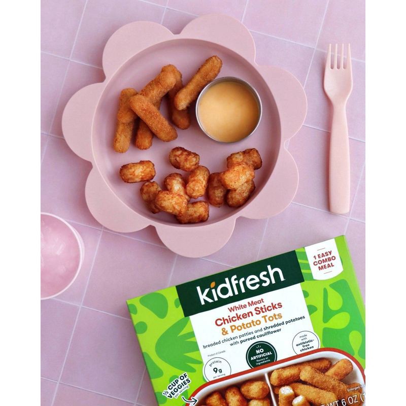 slide 4 of 4, Kidfresh Chicken Sticks and Tots Frozen Meal - 6oz, 6 oz