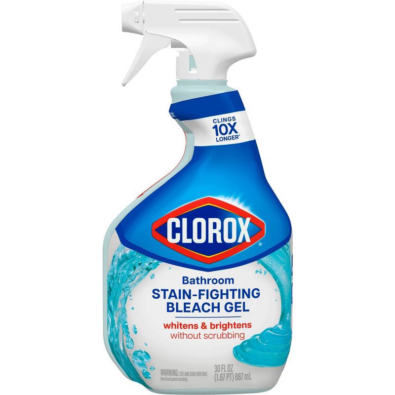 slide 2 of 14, Clorox Bleach Gel Cleaner Spray - 30 fl oz, 30 fl oz