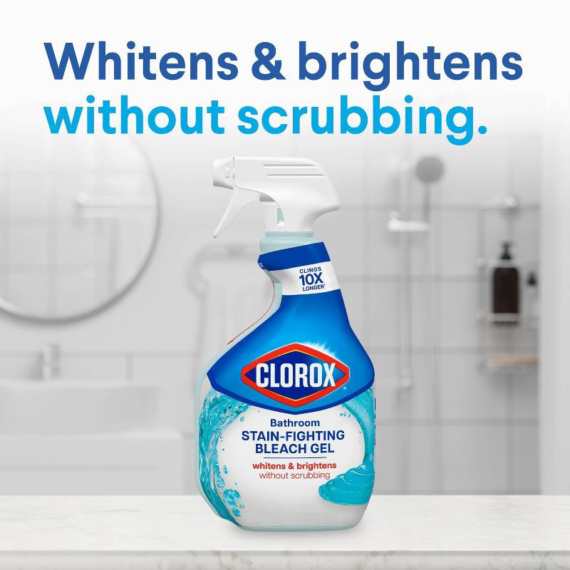 slide 4 of 14, Clorox Bleach Gel Cleaner Spray - 30 fl oz, 30 fl oz