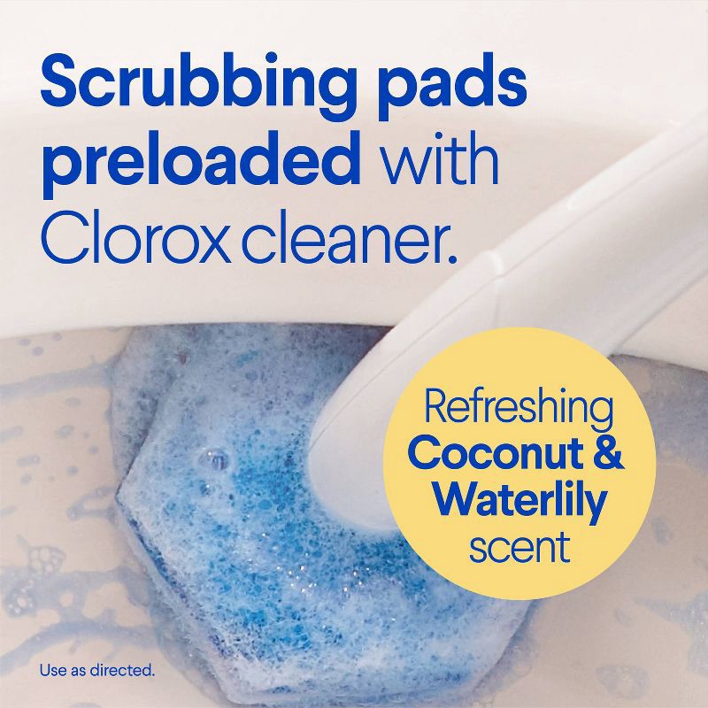 slide 3 of 17, Clorox Scentiva Coconut and Waterlily ToiletWand Pad Cleaner Refills - 10ct, 10 ct