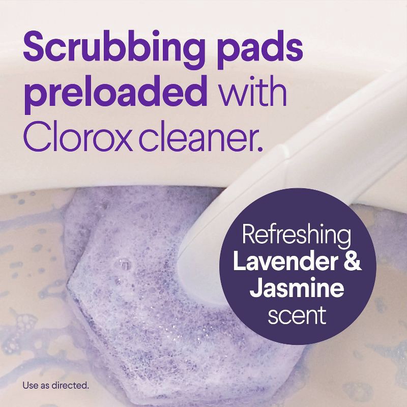 slide 3 of 16, Clorox Scentiva Lavender & Jasmine ToiletWand Pad Cleaner Refills - 10ct, 10 ct