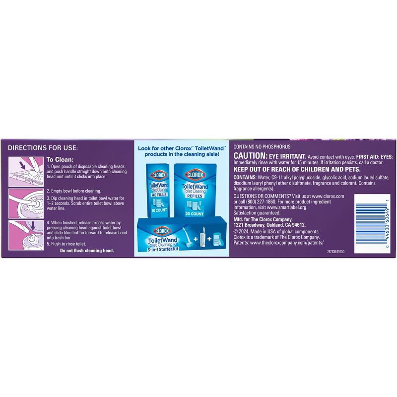 slide 14 of 16, Clorox Scentiva Lavender & Jasmine ToiletWand Pad Cleaner Refills - 10ct, 10 ct