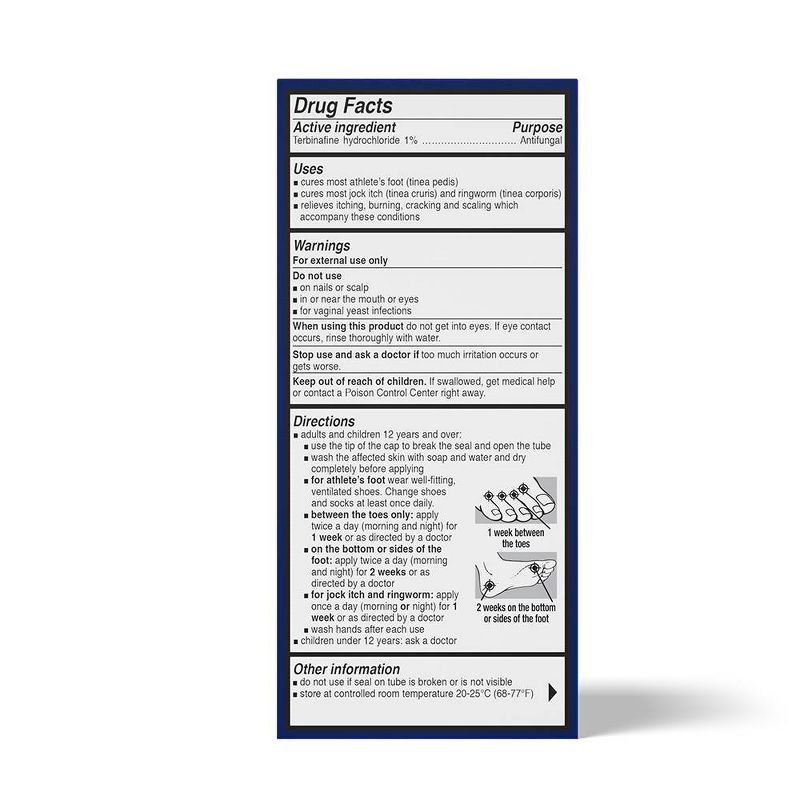 slide 2 of 7, Lamisil AT Terbinafine Hydrochloride 1% Athlete's Foot Antifungal Cream - 1oz, 1 oz
