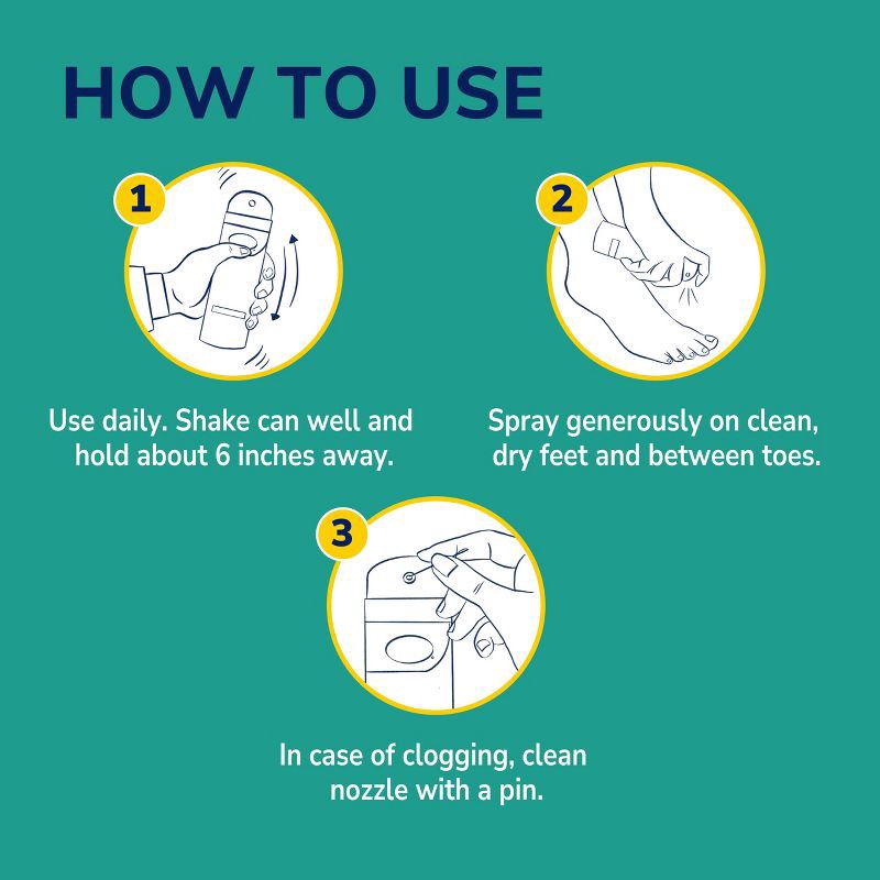 slide 8 of 8, Dr. Scholl's Odor X No Sweat Dry Foot Spray - 3.8oz, 3.8 oz