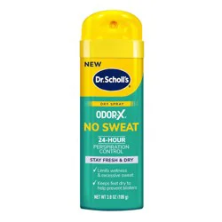 Dr. Scholl&#x27;s Odor X No Sweat Dry Foot Spray - 3.8oz