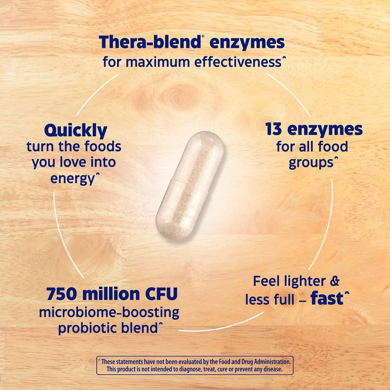 slide 6 of 10, Enzymedica Digest Gold Enzymes and Probiotics Advanced Digestion Extra Strength Digestive and Gut Support Supplement Capsules - 45ct, 45 ct