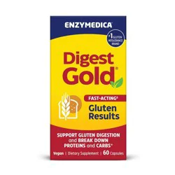 Enzymedica Digest Gold Fast-Acting Vegan Gluten Results for Gluten Intolerance Capsules - 60ct