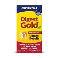 Enzymedica Digest Gold Fast-Acting Vegan Gluten Results for Gluten Intolerance Capsules - 60ct