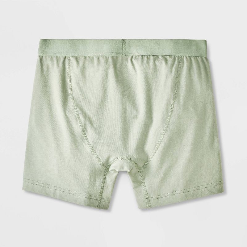 slide 3 of 4, Men's 2pk Fashion Boxer Briefs - Goodfellow & Co™ Blue M, 2 ct
