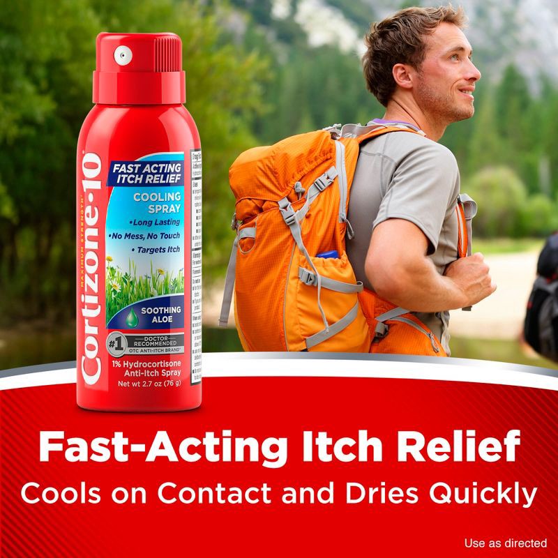 slide 3 of 13, Cortizone-10 Fast Acting Anti-Itch Cooling Spray - Hydrocortisone - 2.7oz, 2.7 oz