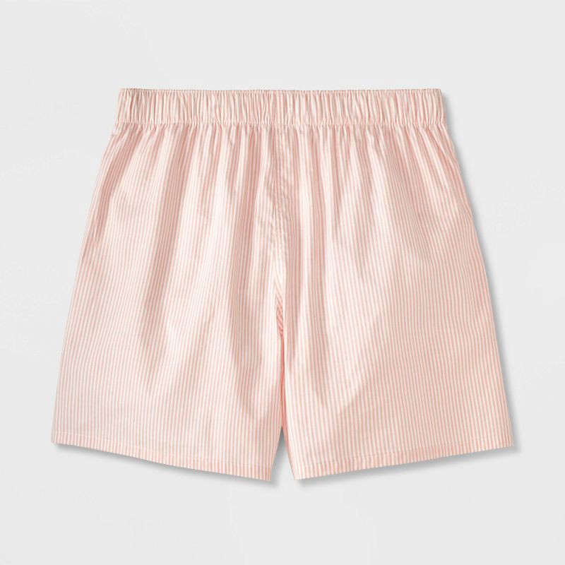 slide 3 of 4, Men's 2pk Fashion Woven Boxer Briefs - Goodfellow & Co™ Pink S, 2 ct