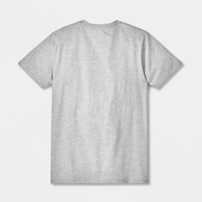 slide 3 of 4, Men's Short Sleeve Crew Neck T-Shirt - Goodfellow & Co™ Heathered Gray L: Cotton Blend, Jersey Fabric, 1 ct