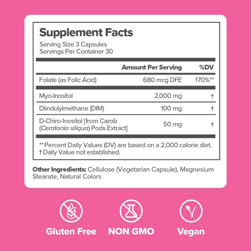slide 7 of 7, O Positiv FLO Ovarian Support Vegan Capsules - 90ct, 90 ct