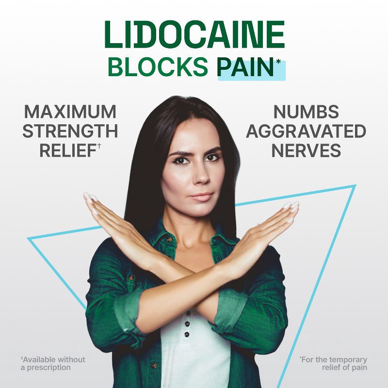 slide 12 of 12, Biofreeze Lidocaine Ultraflex Joint and Muscle Pain Relievers Patch - 4ct, 4 ct