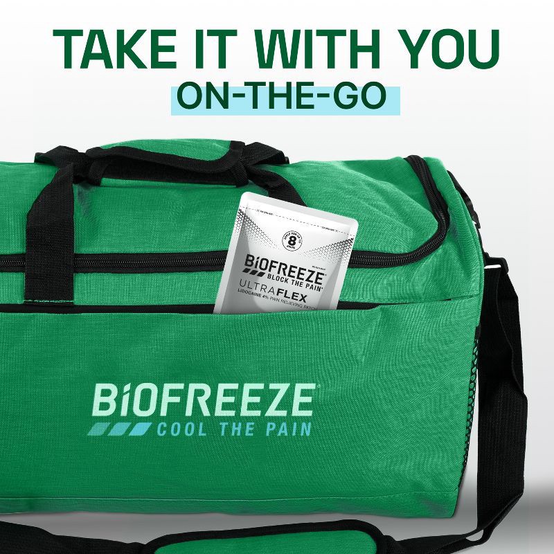 slide 5 of 12, Biofreeze Lidocaine Ultraflex Joint and Muscle Pain Relievers Patch - 4ct, 4 ct