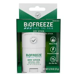 Biofreeze Dry Joint and Muscle Pain Relievers Solid Stick - 0.76oz