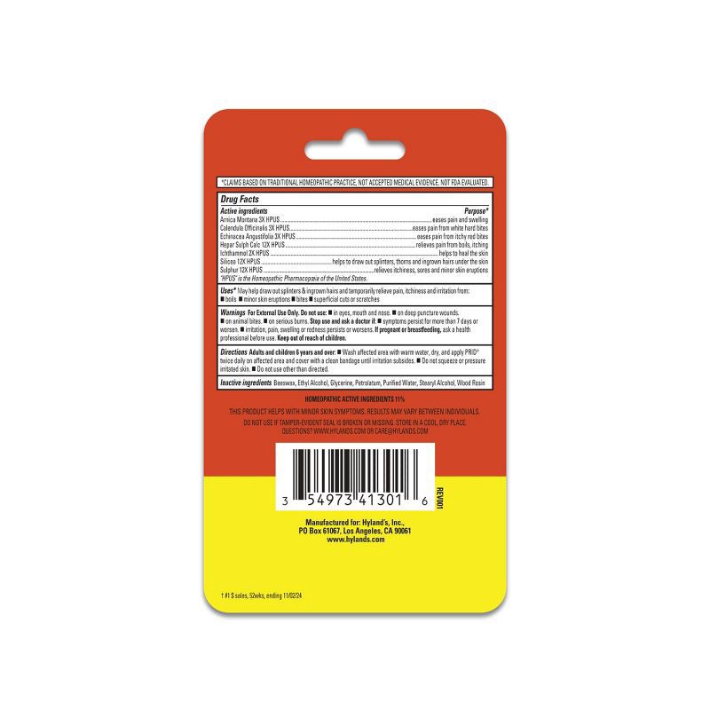 slide 3 of 6, Hyland's Naturals PRID Pain Relief & Irritant Drawing Salve Ointment - 0.63oz, 0.63 oz