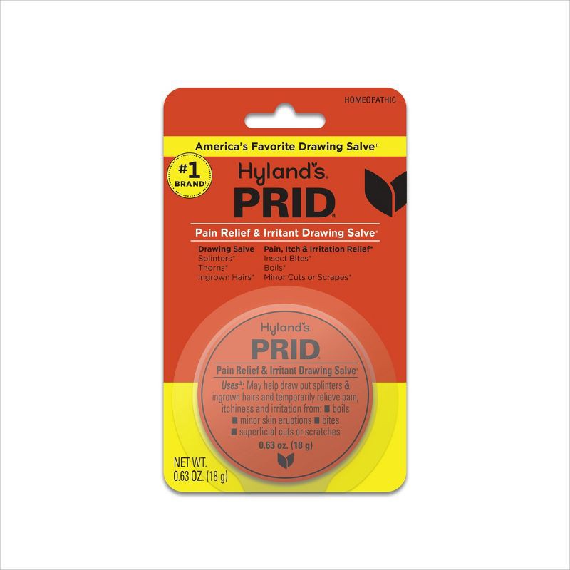 slide 1 of 6, Hyland's Naturals PRID Pain Relief & Irritant Drawing Salve Ointment - 0.63oz, 0.63 oz