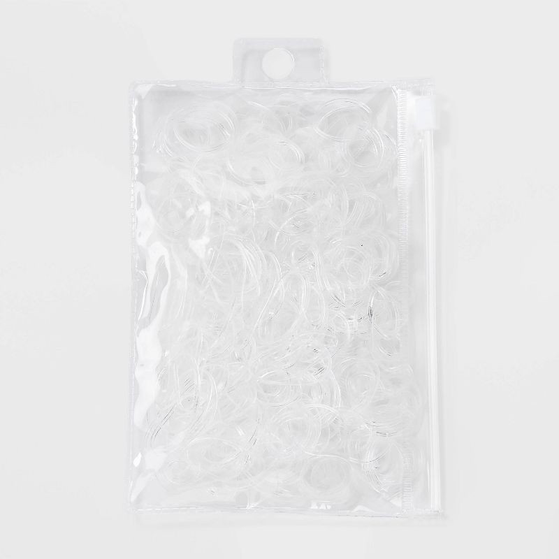 slide 2 of 3, Kids' Medium Polybands - 500ct - Clear - Cat & Jack, 500 ct