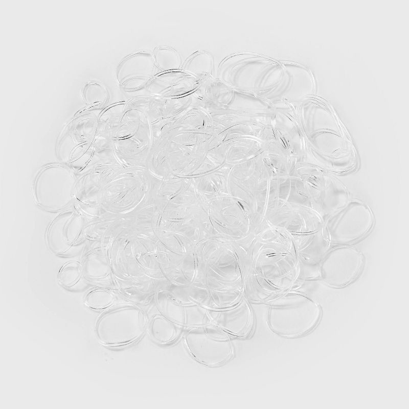 slide 1 of 3, Kids' Medium Polybands - 500ct - Clear - Cat & Jack, 500 ct