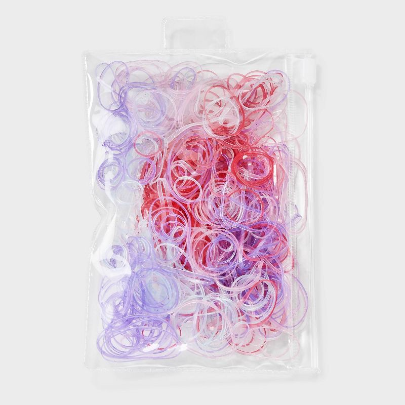 slide 2 of 3, Kids' Medium Glitter Polybands - 500ct - Cat & Jack, 500 ct