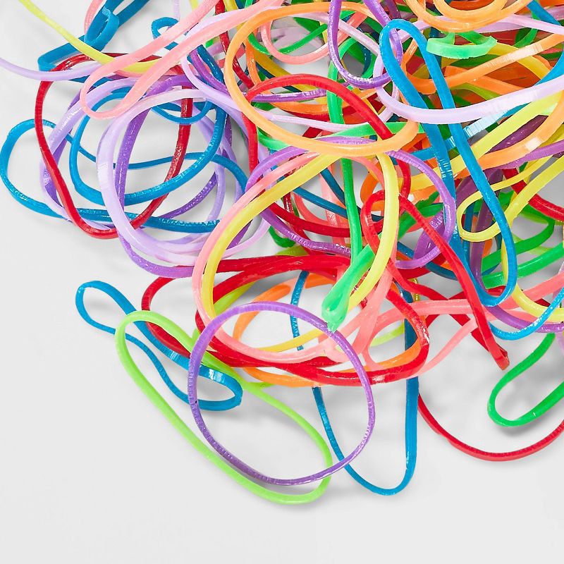 slide 3 of 3, Kids' Mixed Size Polybands - 500ct - Multi-Color Neon - Cat & Jack, 500 ct