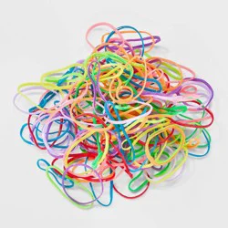 Kids&#x27; Mixed Size Polybands - 500ct - Multi-Color Neon - Cat &amp; Jack