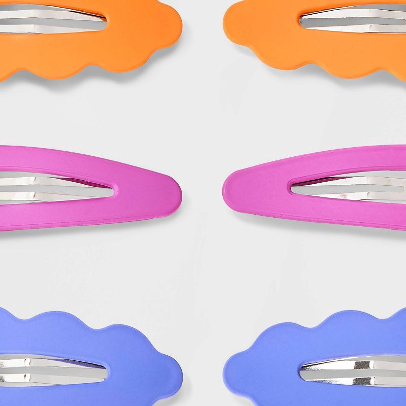 slide 3 of 3, Large Soft Touch Snap Clips - 6pk - Cat & Jack, 6 ct