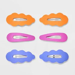 Large Soft Touch Snap Clips - 6pk - Cat & Jack
