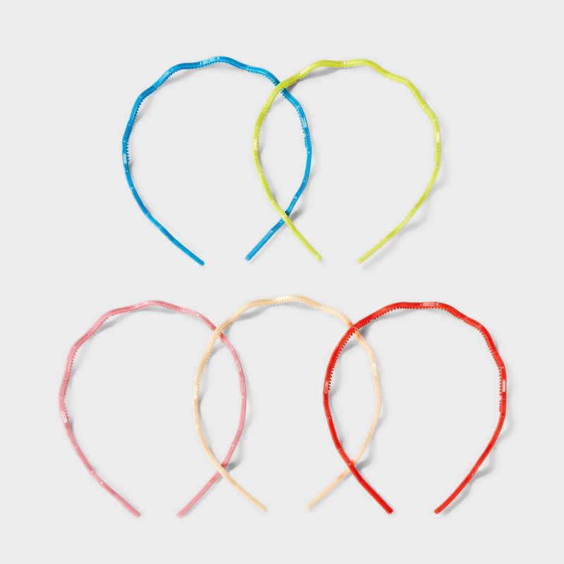 slide 2 of 3, Squiggle Headbands Set - 5pk - Cat & Jack, 5 ct