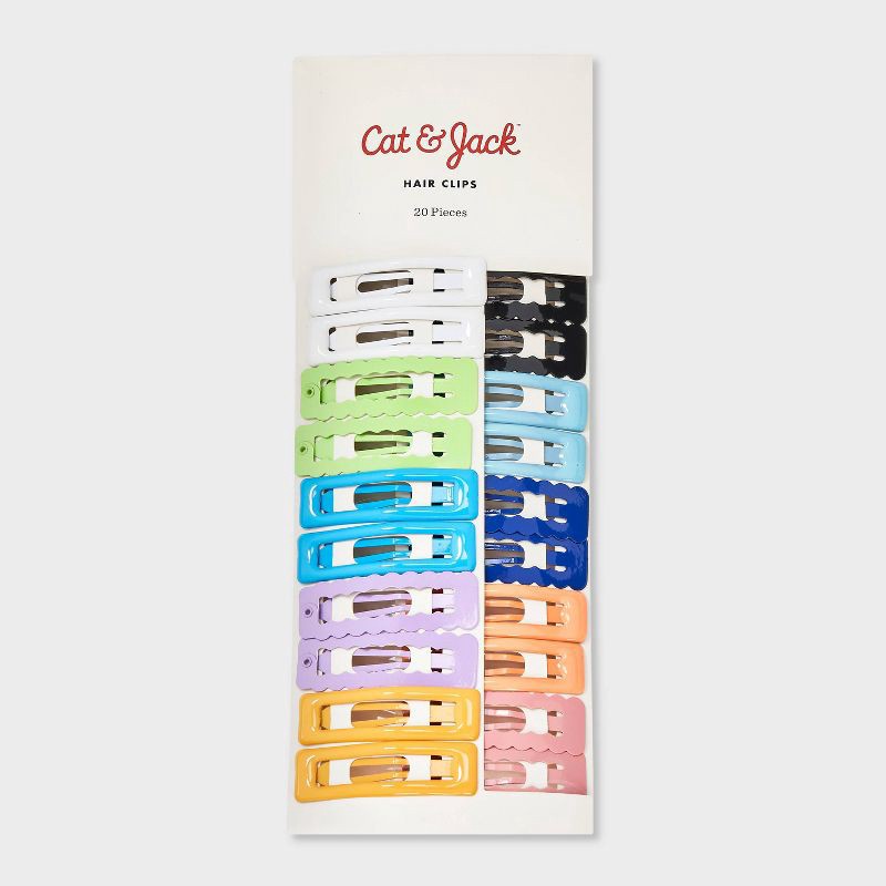 slide 2 of 3, Rectangle Snap Clips - 20ct - Cat & Jack, 20 ct