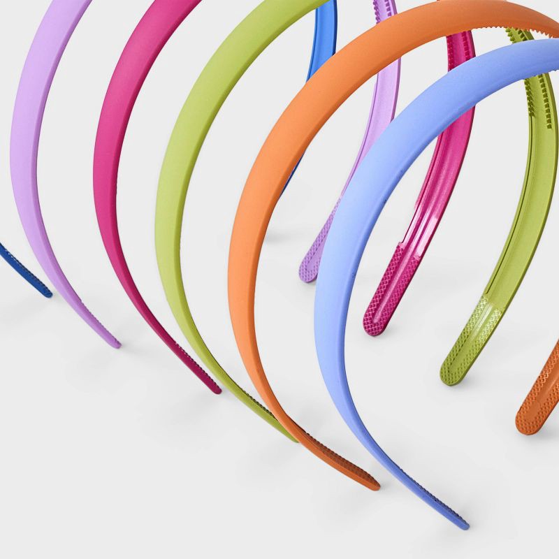 slide 3 of 3, Soft Touch Plastic Headbands - 6pk - Cat & Jack, 6 ct