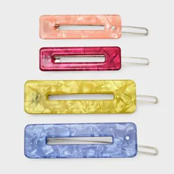 Rectangle Barrettes - 4pc - Cat & Jack™