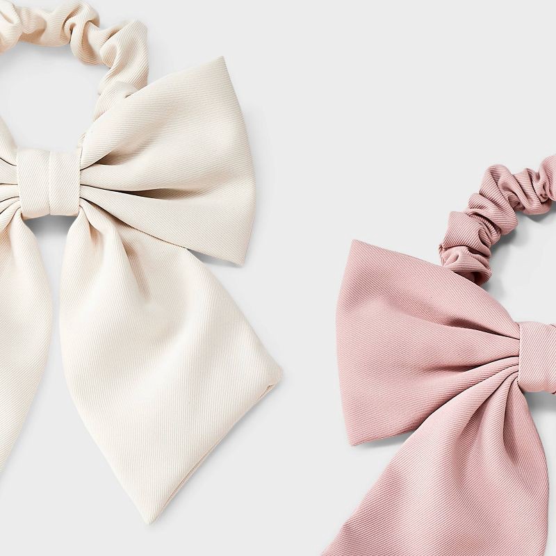 slide 3 of 3, Hair Twister with Full Bows- 2pc- Cat & Jack™, 2 ct