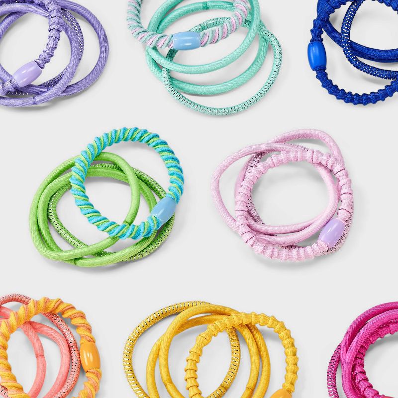 slide 3 of 3, Kids' Hair Elastics Various Colors - 32ct - Cat & Jack, 32 ct