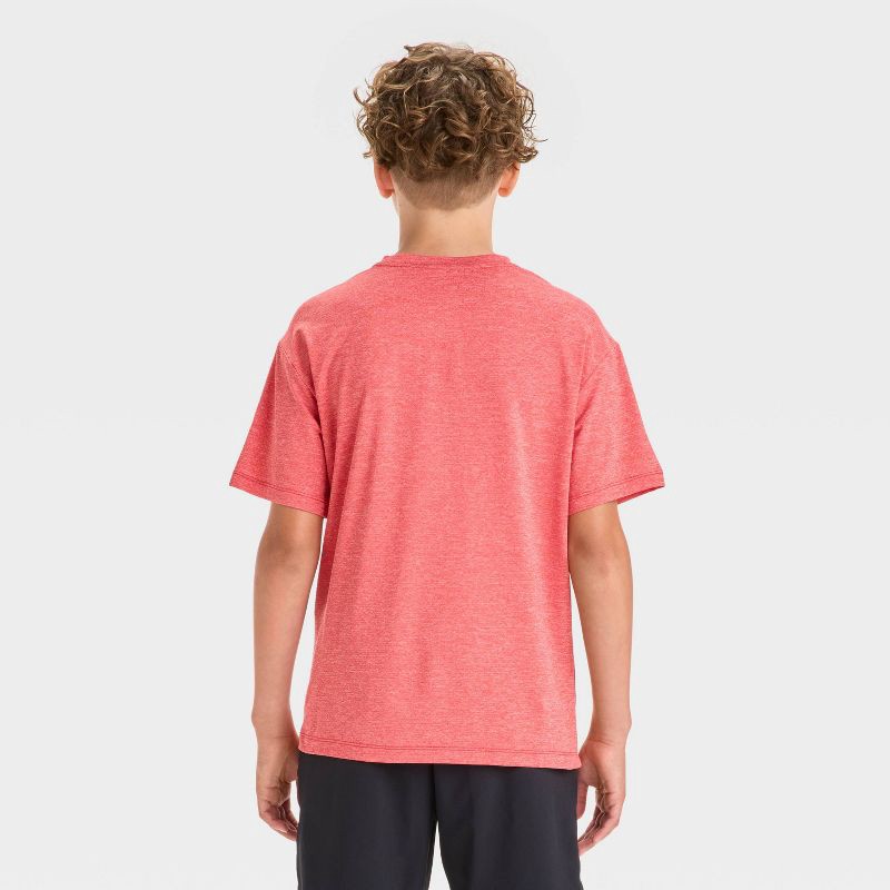 slide 2 of 3, Boys' Ventilated Pocket T-Shirt - All In Motion™ Red S, 1 ct